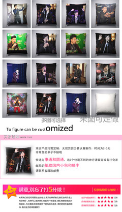 25明星抱枕 可定制DIY 胡彥斌